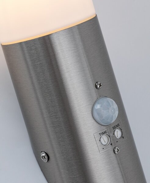 Rabalux 8266 Inox torch Nástěnné venkovní světlo | E27 | Bílá | Chrom | Kov - r-8266