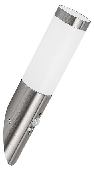 Rabalux 8266 Inox torch Nástěnné venkovní světlo | E27 | Bílá | Chrom | Kov - r-8266