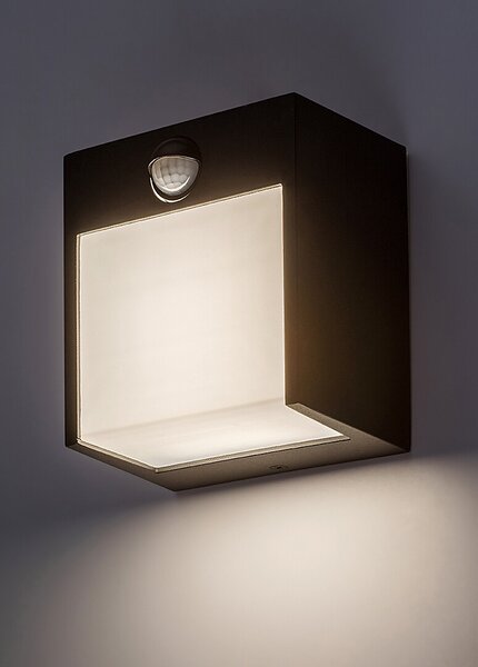 Rabalux 7478 Balimo LED Nástěnné venkovní světlo | Přírodní bílá | 12W | Bílá | Černá - r-7478