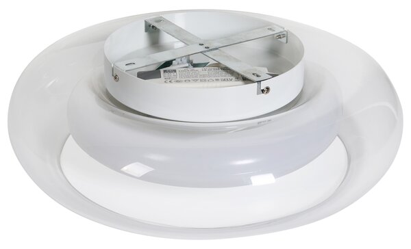 LED stropní lampa NITH se stmívačem Sklo Průhledná