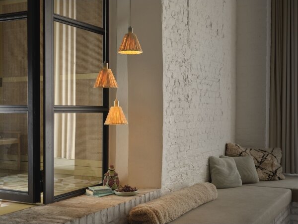 Ledvance - Lustr na lanku DECOR RAFFIA 3xE27/15W/230V rafie