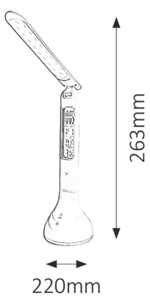 Rabalux 1515 Justin LED Moderní stolní lampička | Přírodní bílá | RGB | 4W | Bílá - r-1515