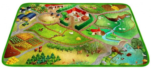 Vopi | Dětský koberec Ultra Soft Farma - 100 x 150 cm