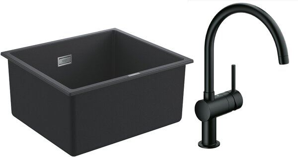 Sada granitový dřez Grohe K700 31653AP0, kuchyňská baterie Grohe Minta 32917KS0