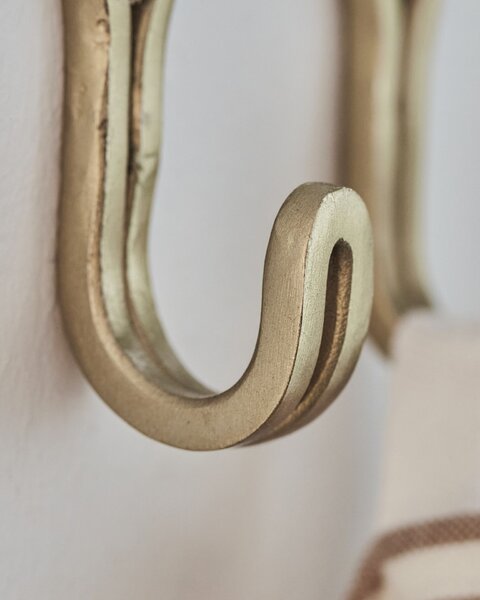 Kovové háčky Brass Finish – set 4 ks
