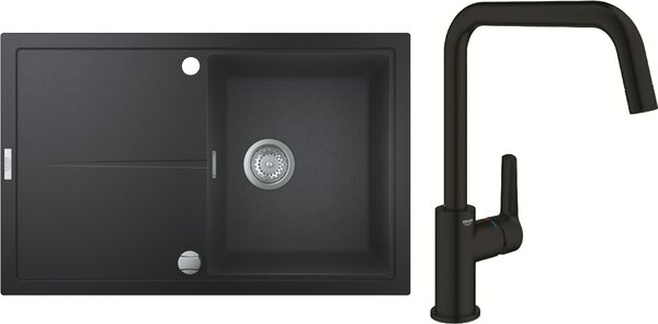 Sada granitový dřez Grohe K400 31639AP0, kuchyňská baterie Grohe Start 304702430