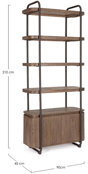 -25 % Dny MOMENTI– Bizzotto Dřevěná knihovna Elswick 210 x 90 cm