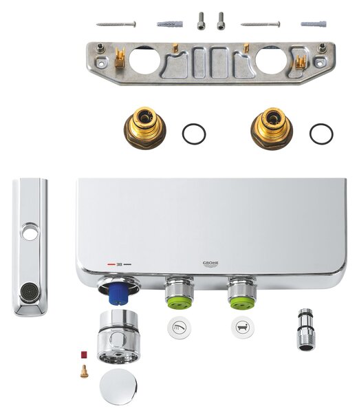 Grohe Grohtherm SmartControl vanová baterie na stěnu s termostatem chrom 34718000