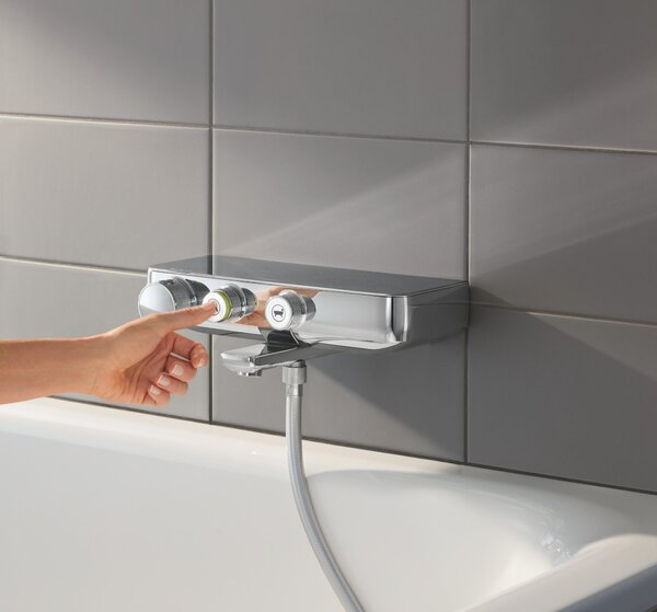Grohe Grohtherm SmartControl vanová baterie na stěnu s termostatem chrom 34718000