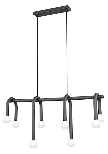 Lustr na lanku DELORI 8xG9/28W/230V černá