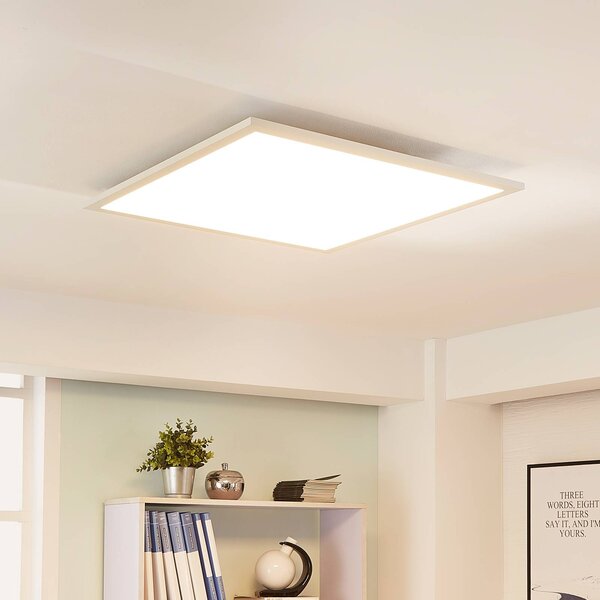 Arcchio Lysander LED panel, 62 cm, bílá, stmívatelný, Bílá / opál, Pracovna / kancelář, Hliník