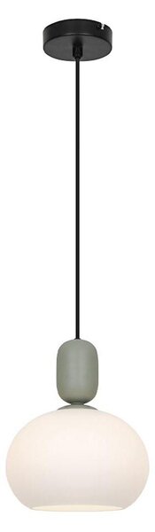 Lustr na lanku VALISIA 1xE27/40W/230V černá/olivová