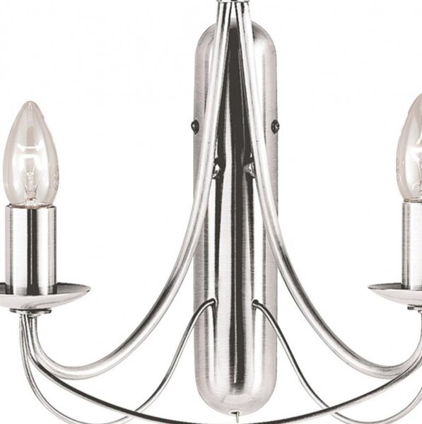 Searchlight 6342-2SS Nástěnná lampa s vypínačem MAYPOLE chrom