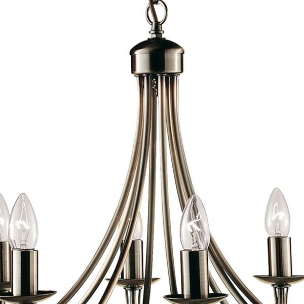 Searchlight 6348-8AB Závěsný osmiramenný lustr MAYPOLE patina