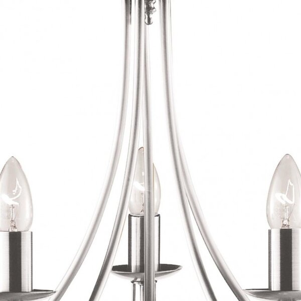 Searchlight 6345-5SS Závěsný pětiramenný lustr MAYPOLE chrom