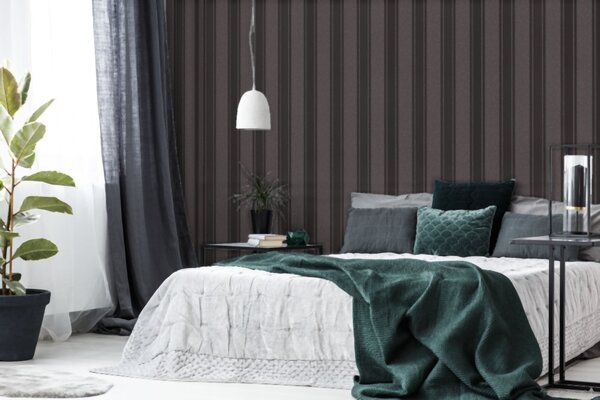 A.S. Création | Vliesová tapeta na zeď Versace 96237-3 | 0,70 x 10,05 m | šedá, černá