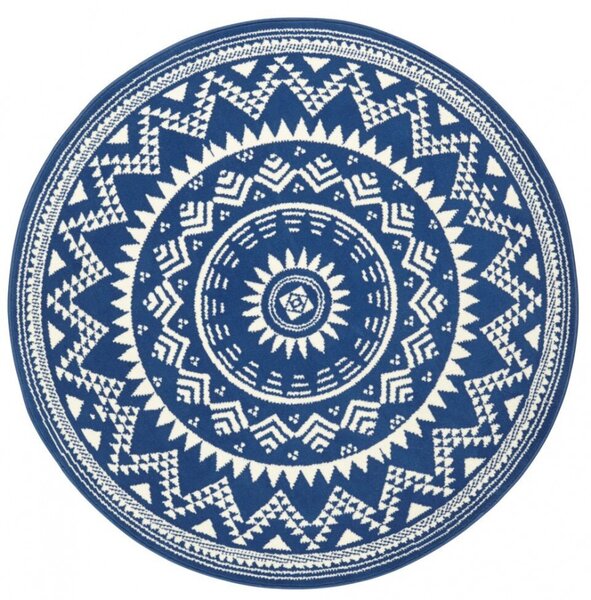 Hans Home | Kusový koberec Celebration 103442 Valencia Blue kruh - 200x200 (průměr) kruh