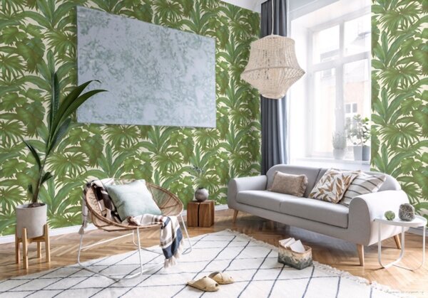 A.S. Création | Vliesová tapeta na zeď Versace 96240-5 | 0,70 x 10,05 m | bílá, zelená