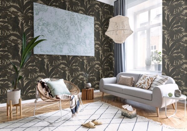 A.S. Création | Vliesová tapeta na zeď Versace 96240-1 | 0,70 x 10,05 m | béžová, hnědá, černá, metalická