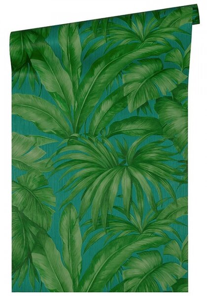 A.S. Création | Vliesová tapeta na zeď Versace 96240-6 | 0,70 x 10,05 m | tyrkysová, zelená
