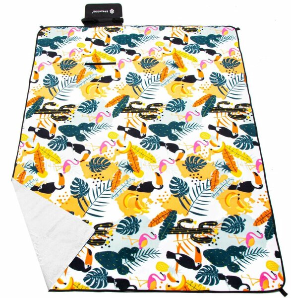 Pikniková deka 200x150 cm SPRINGOS PM042 tropický vzor