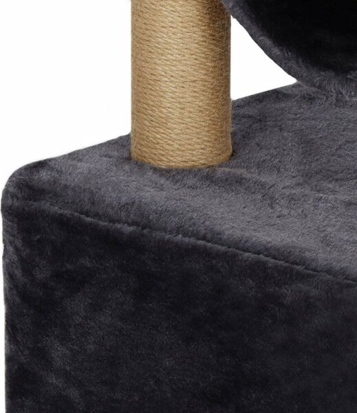 Škrabadlo pro kočky - Domeček s tunelem 4 patra 62 cm SPRINGOS PA1038
