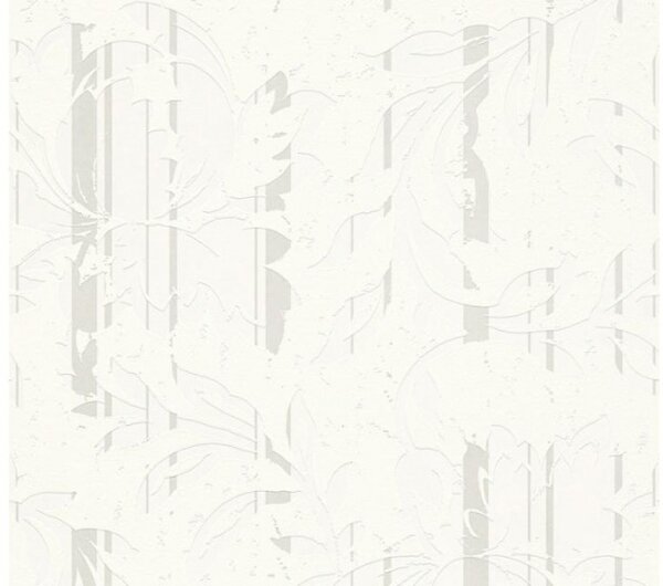 Vliesová tapeta na zeď New Look 32790-1 | 0,53 x 10,05 m | bílá, metalická, krémová | A.S. Création