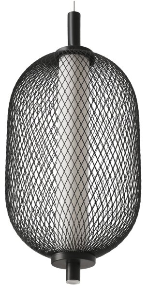 LED Lustr na lanku PUMA LED/10W/230V pr. 15 cm černá