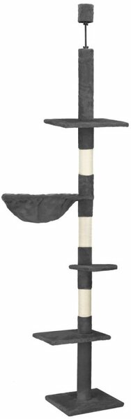 Škrabadlo pro kočky - Věž s odpočívadly 4 patra 240-265 cm SPRINGOS PA1051