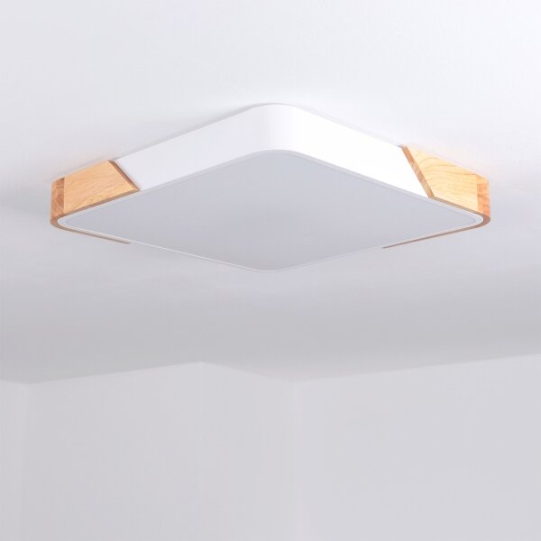 Brilagi - LED Stmívat. svítidlo PILANA LED/48W/230V dub/bílá 42x42 cm + DO