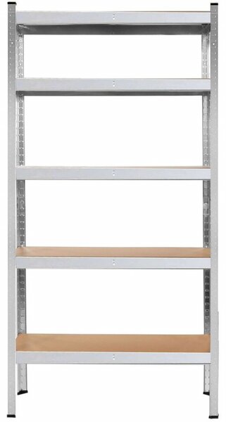 2x Kovový regál 180x90x40 cm 5 polic SPRINGOS HA5161