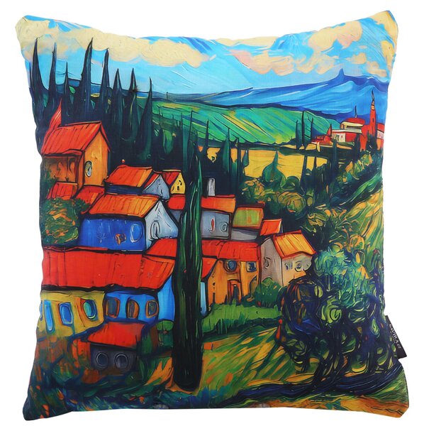XPOSE® Set povlaků na polštář LÉTO NA VESNICI (digitální tisk) 43x43 cm - set 4ks