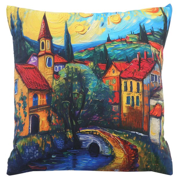 XPOSE® Set povlaků na polštář LÉTO NA VESNICI (digitální tisk) 43x43 cm - set 4ks