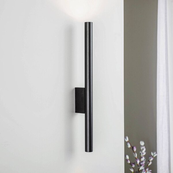 Nowodvorski Lighting Nástěnné světlo Laser, černé, stmívatelný, Černá, Obývací pokoj / jídelna, kov, Moderní