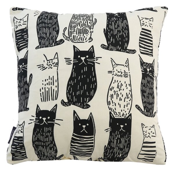 XPOSE® Set povlaků na polštář KOČIČÍ SVĚT 43x43 cm - set 4ks