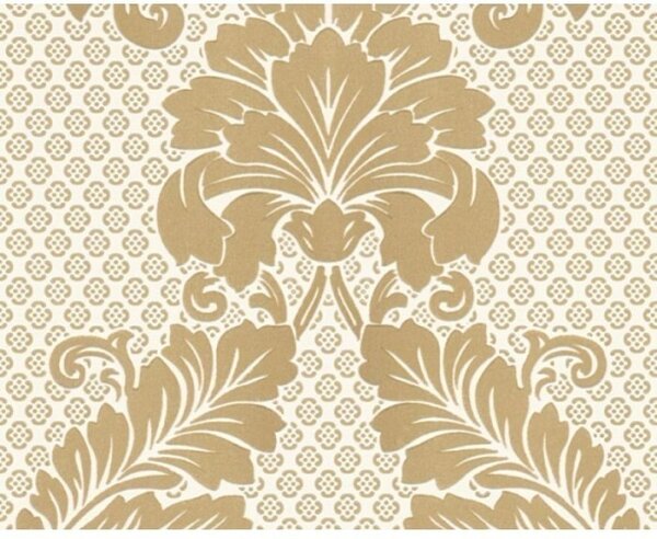 A.S. Création | Vliesová tapeta na zeď Luxury Wallpaper 30544-2 | 0,52 x 10 05 m | metalická, krémová