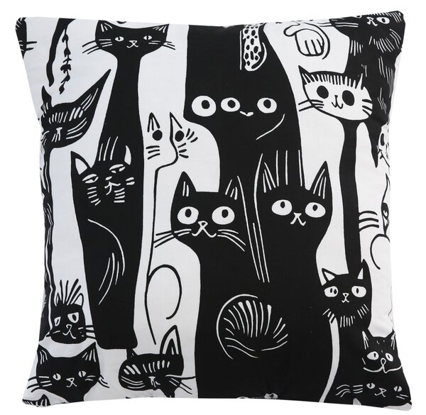 XPOSE® Set povlaků na polštář KOČIČÍ SVĚT 43x43 cm - set 4ks