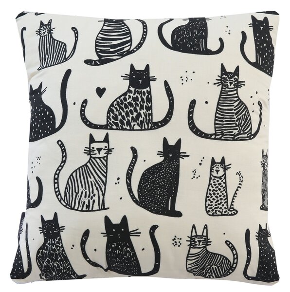 XPOSE® Set povlaků na polštář KOČIČÍ SVĚT 43x43 cm - set 4ks