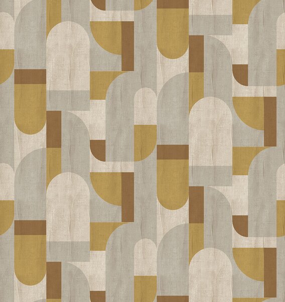 Geometrická vliesová obrazová tapeta na zeď, béžová, FW4064-3, Feature Walls, Decoprint