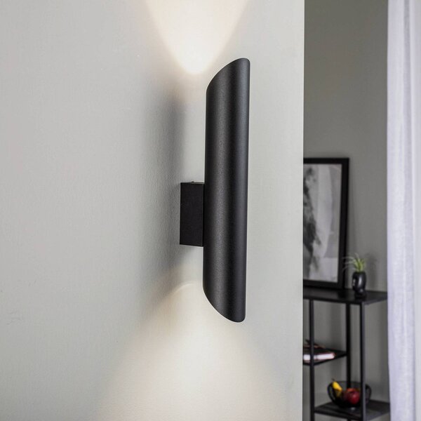 Nowodvorski Lighting Nástěnné světlo Eye Cut, černé, stmívatelný, Černá, Obývací pokoj / jídelna, kov, Moderní