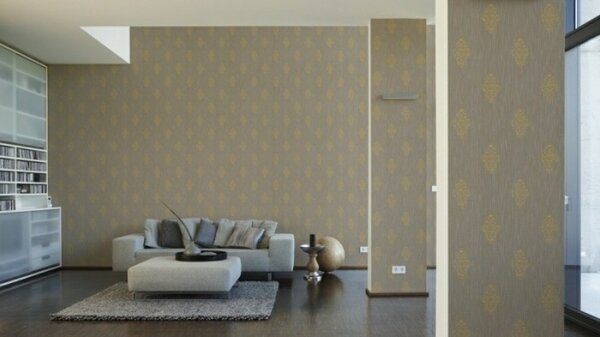 A.S. Création | Vliesová tapeta na zeď Luxury Wallpaper 31946-3 | 0,53 x 10,05 m | béžová, zlatá