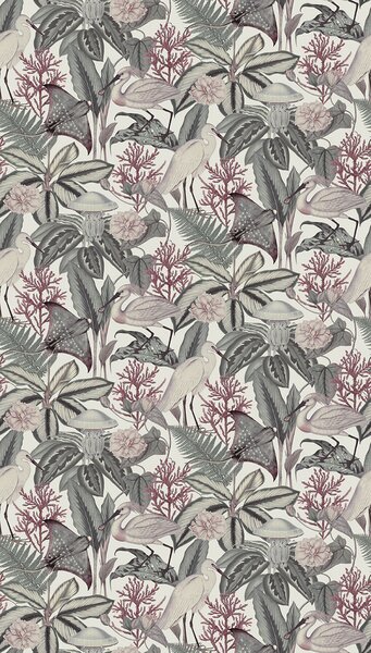 Vliesová obrazová tapeta na zeď, zelená, ptáci, listy, FW4061-5, Feature Walls, Decoprint