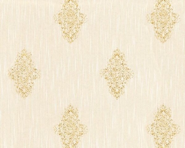 A.S. Création | Vliesová tapeta na zeď Luxury Wallpaper 31946-2 | 0,53 x 10,05 m | krémová, zlatá