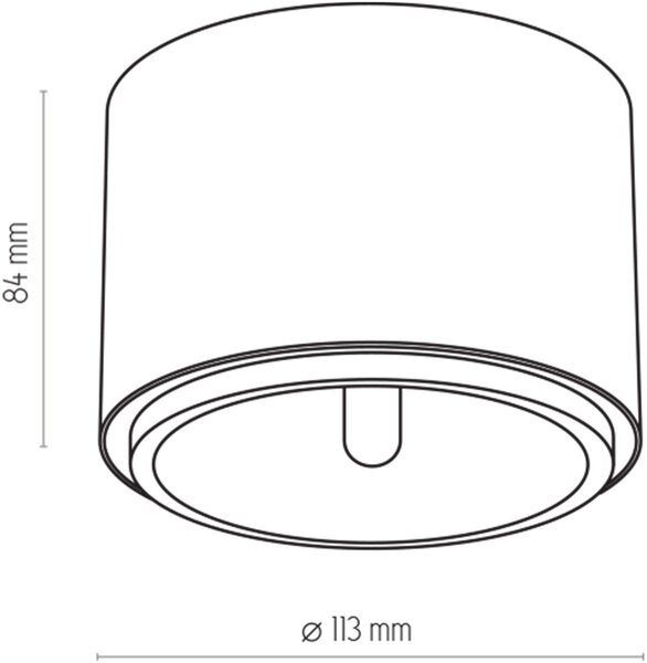TK Lighting Moris stropní světlo 1x12 W zlatá 3349
