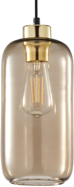 TK Lighting Marco závěsné svítidlo 1x15 W černá-hnědá 3314