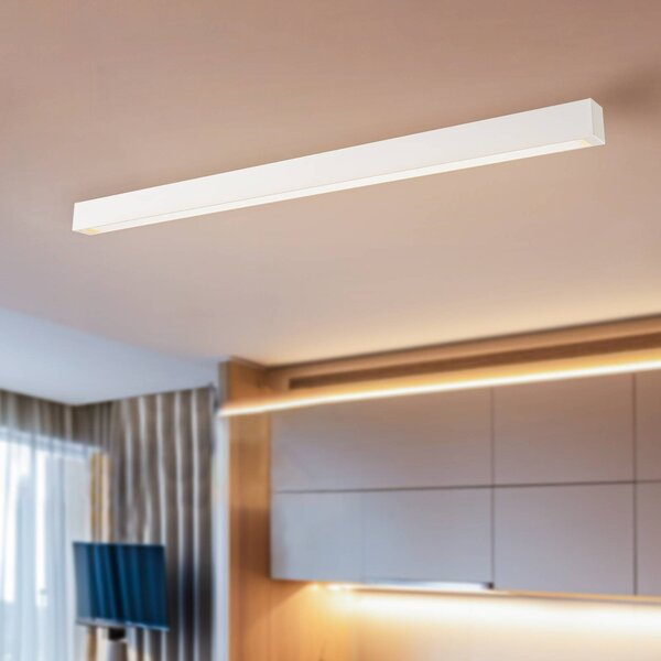 Nowodvorski Lighting Stropní světlo Straight bílé 122 cm, Bílá / opál, Obývací pokoj / jídelna, kov, Moderní