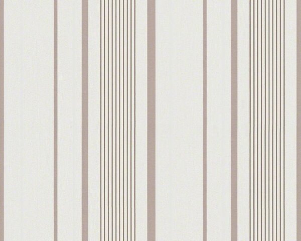 Vliesová tapeta na zeď Best Of Vlies 2018 93815-1 | 0,53 x 10,05 m | bílá, hnědá, béžová | A.S. Création