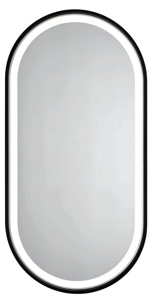 Hopa Zrcadlo s LED osvětlením ERFURT BLACK, 50 cm, 100 cm