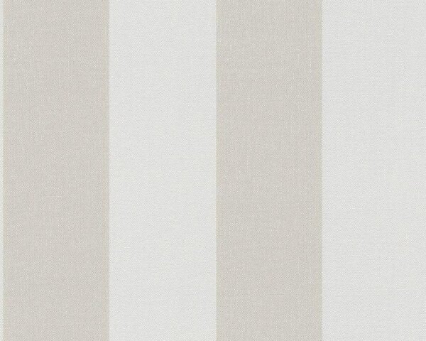 A.S. Création | Vliesová tapeta na zeď Simply Stripes 9483-42 | 0,53 x 10,05 m | hnědá, béžová
