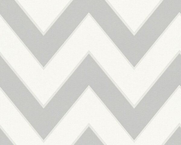 Vliesová tapeta na zeď High Rise 93943-5 | 0,53 x 10,05 m | bílá, šedá | A.S. Création